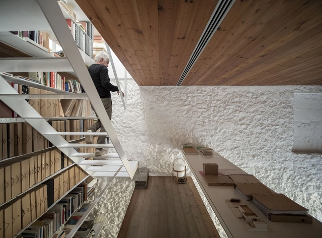 Escritório Despatx / Sagristà-Simó - Fotografia de Interiores, Em Detalhe, Escada, Viga, Corrimão
