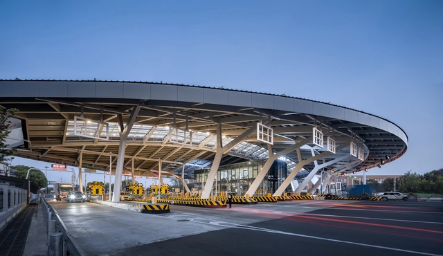 杭甬高速绍兴收费站 / 任天建筑 - 建筑图, 基础设施