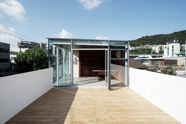 JYA Home / JYA-RCHITECTS - Exterior Photography, Adaptive Reuse, Deck, Facade, Door, Handrail, Balcony