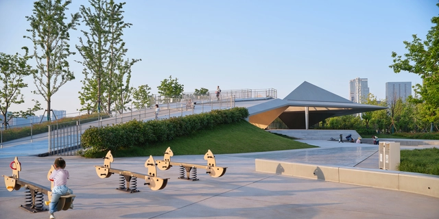 杭州滨江公共空间·三桥亚运公园 / 同济原作设计工作室 - 建筑图, 公园, 表皮