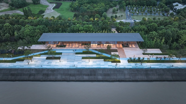 杭州滨江公共空间·长亭驿 / 同济原作设计工作室 - 建筑图, 景观设计, 花园, 表皮