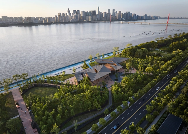 杭州滨江公共空间·风鸢驿 / 同济原作设计工作室 - 建筑图, 展馆, 城市, 海岸