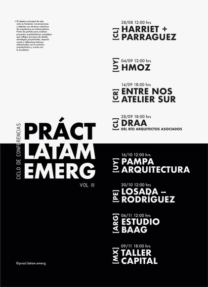 Ciclo de conferencias: Prácticas Latinoamericanas Emergentes Vol III - Imagen Principal