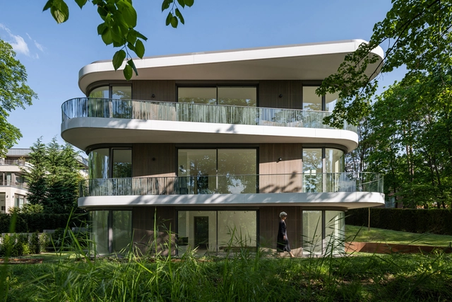 Edifício Residencial em Griebnitzsee / Tchoban Voss Architekten - Fotografia de Exterior, Apartamentos, Fachada