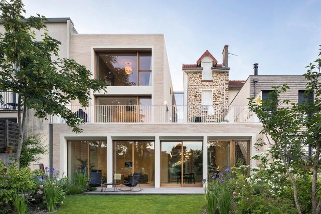 Francilian House / HEMAA - Exterior Photography, Extension, Garden, Door, Facade, Chair