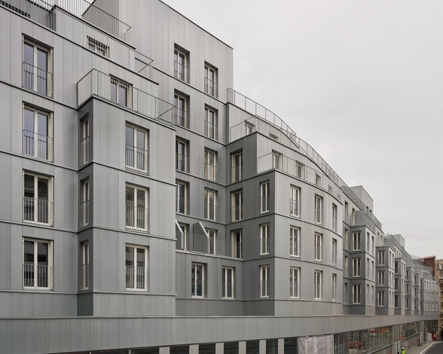 Vaugirard Social Housing / Christ & Gantenbein - Exterior Photography, Social Housing, Facade, Balcony