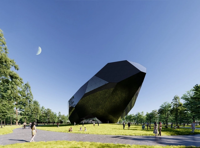 OPEN divulga dois edifícios culturais ao longo da costa em Yantai, China - Imagem de Destaque