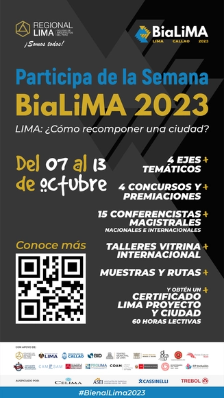 II Bienal Internacional de Arquitectura y Urbanismo Lima y Callao BIALIMA 2023 - Imagen Principal