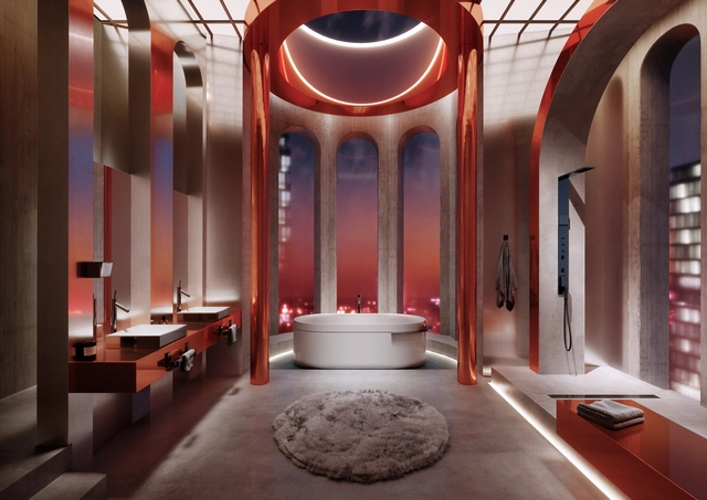 Balancing Neoclassical and Futuristic Design: The Utopian Dream Bathroom Concept - Featured Image