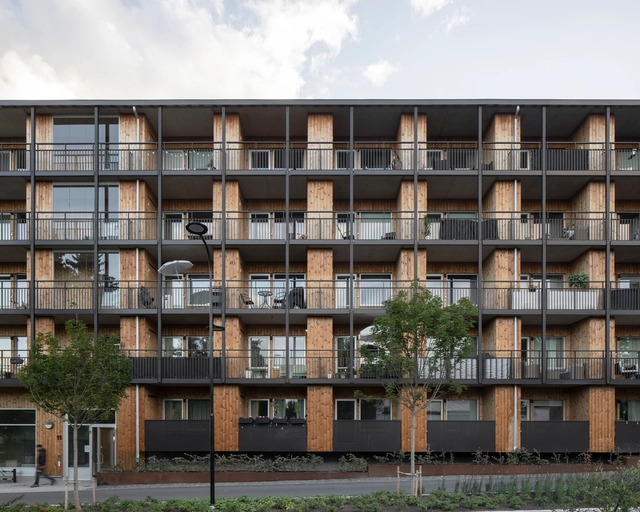Complejo Residencial Solhagaparken / Murman Arkitekter - Fotografía exterior, Residencial, Fachada, Balcón