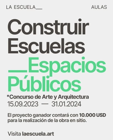 Concurso "Construir Escuelas - Espacios Públicos" / LA ESCUELA___ - Imagen Principal