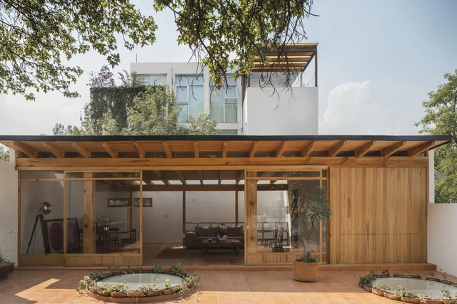 Casa Y27 / estudio estudio - Fotografía exterior, Ampliación, Jardín, Fachada, Puerta