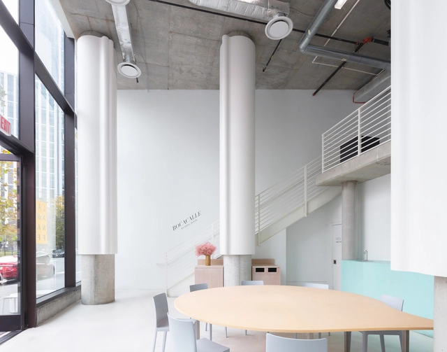 Lackawanna Coffee / Inaba Williams Architects - Interior Photography, Gallery, Facade, Table, Lighting, Chair