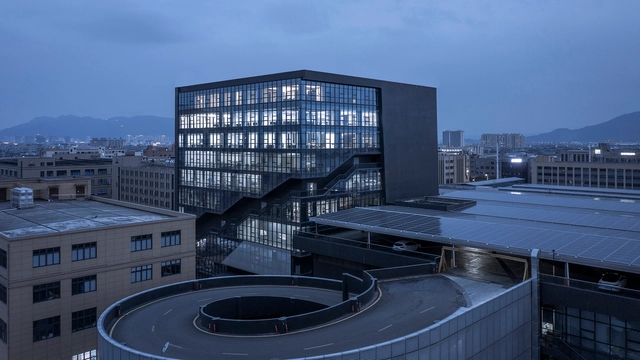 台州聚丰机车总部 / 殊至建筑 - 建筑图, 办公设施, 表皮, 城市