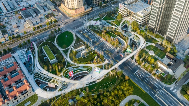 上海苏河湾万象天地景观设计 / Lab D+H - 建筑图, 景观建筑, 城市