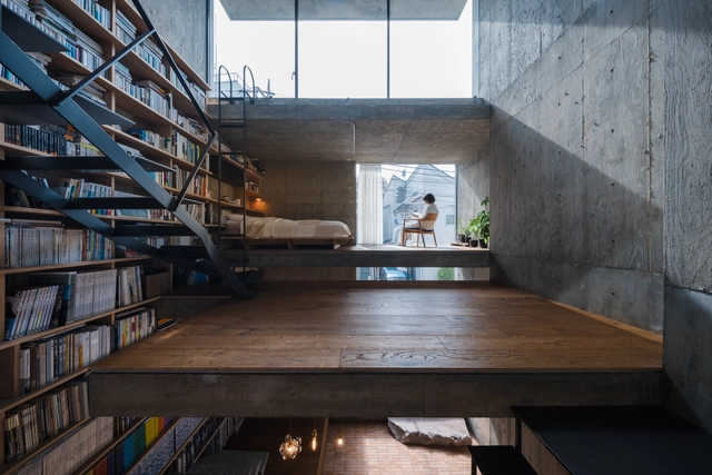 Building Frame of the House / IGArchitects - Interior Photography, Houses, Beam, Table