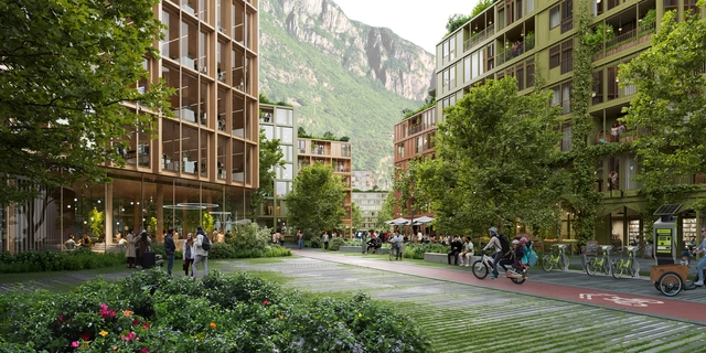 Henning Larsen restaura y revitaliza la ciudad industrial de Bolzano en Italia - Imagen Principal