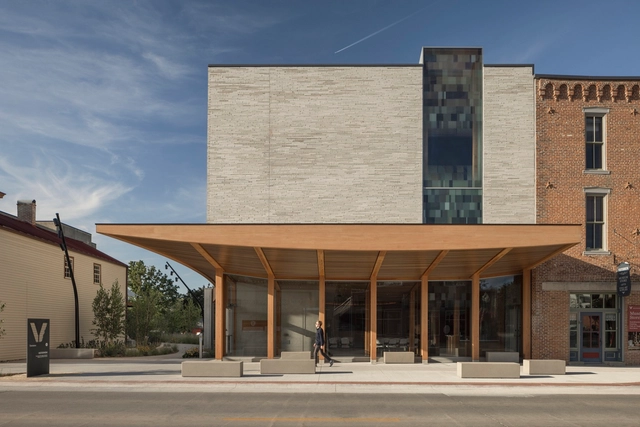 Edificio Vesterheim Commons / Snøhetta - Fotografía exterior, Museo, Puerta, Fachada