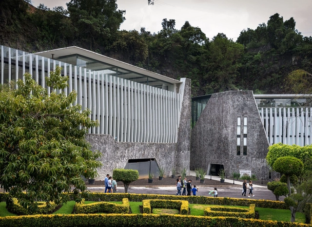 Pumas Clubhouse / DF Arquitectos - Exterior Photography, Sports Architecture, Garden, Facade