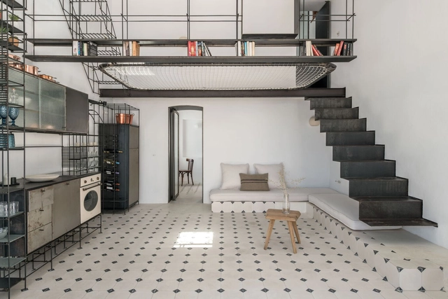 CBO Residence / MOLD Architects - Interior Photography, House Interiors, Stairs, Handrail, Beam