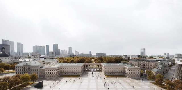 WXCA Wins Competition for the Reconstruction of Warsaw's Saxon Palace, a Pre-World War II Landmark - Featured Image