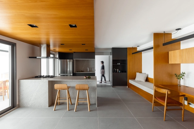 Apartamento Vila Leopoldina / Balaio Arquitetura - Fotografia de Interiores, Apartamentos, Cozinha, Fachada, Mesa, Cadeira, Bancada