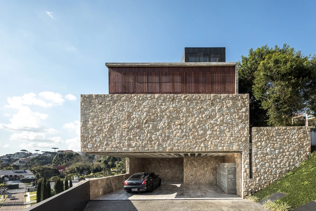 Casa da Encosta  / Marcos Bertoldi Arquitetos - Fotografia de Exterior, Casas, Fachada