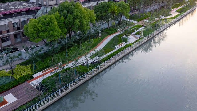 Diseño de renovación del paseo fluvial de Jinqiao Caojiagou / VIASCAPE design - Fotografía exterior, Paisaje, Jardín, Urbano