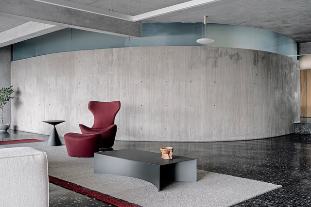 Departamento fuera de la red / DOT - Fotografía interior, Interiores De Apartamentos, Fachada, Mesas, Sillas