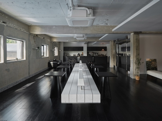 coldframe Café / Sherpa - Interior Photography, Coffee Shop Interiors, Kitchen, Door, Chair, Table