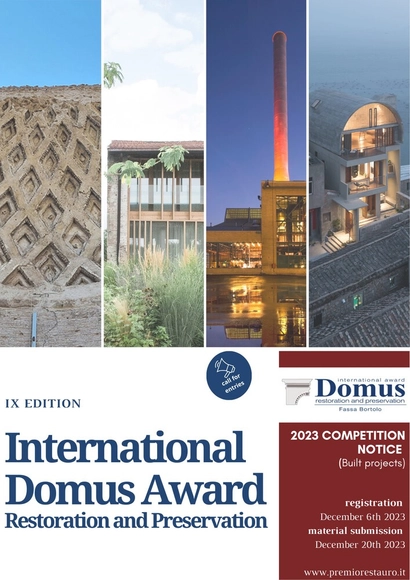 Call For Entries:  Domus Restoration and Preservation International Award - IX Edition - Featured Image