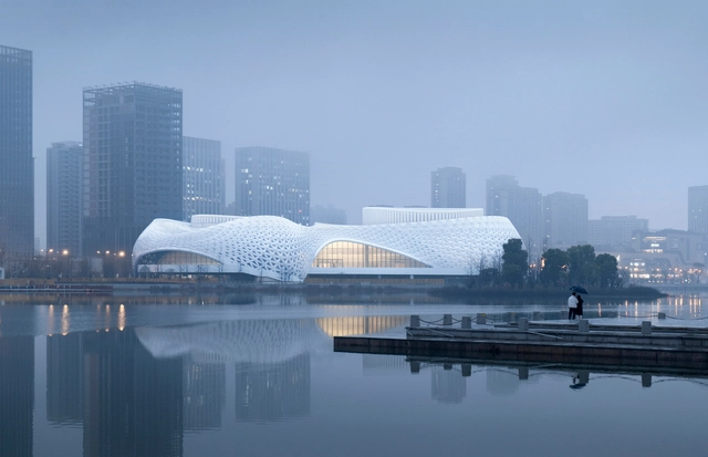 Golden Sands Lake Grand Theater / CCTN Design - Exterior Photography, Public Architecture, Facade, Cityscape