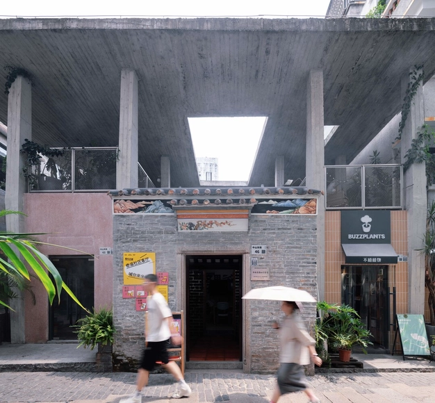 深圳“村中村”更新改造 / 迹·建筑事务所（TAO） - 建筑图, 更新项目, 表皮, 拱, 柱