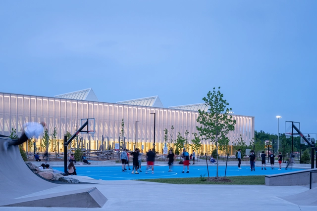 Churchill Meadows Community Center and Sports Park / MJMA - Exterior Photography, Community Center, Facade