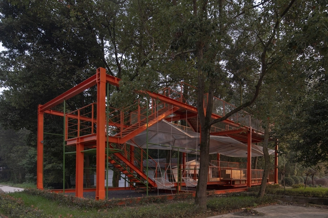 Shuinian Station / Atelier ArchFAN - Exterior Photography, Installations & Structures, Garden, Door, Forest