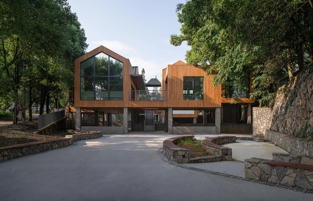 溪口未来社区之家 / 上海严旸建筑设计工作室 - 建筑图, 社区中心, 花园, 表皮