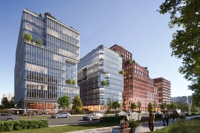 MVRDV e Orange Architects projetam complexo de uso misto em Kiev, na Ucrânia - Imagem de Destaque