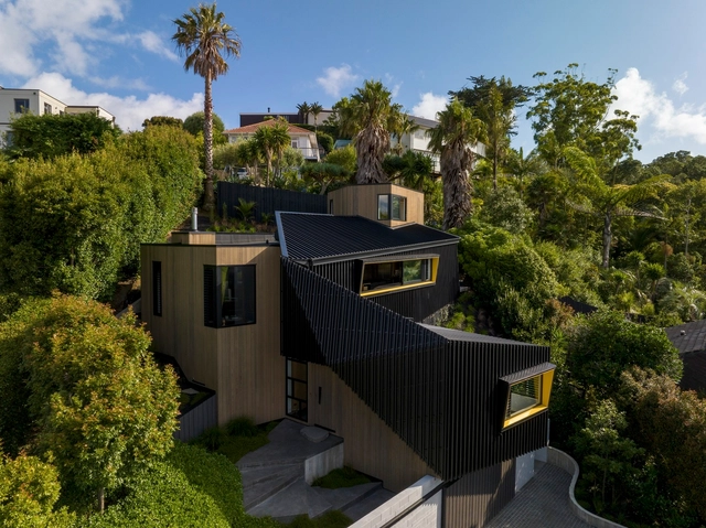 Angle Grinder House / Mark Frazerhurst Architect - Fotografia de Exterior, Casas, Jardim, Fachada, Escada, Corrimão