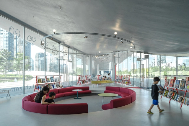 JUANZONG Books & Cafe / CASE PAVILION - Interior Photography, Library