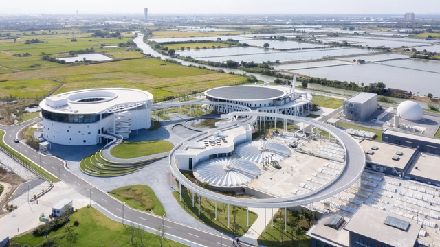 Concept WRRF Yixing Water Resource Recovery Facility / THAD SUP Atelier - Drawings, Sustainability, Facade, Cityscape