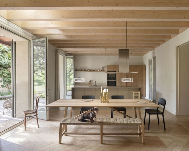 D11 Renovation / SOG design + Espacio Studio - Interior Photography, Sustainability, Beam, Table, Chair