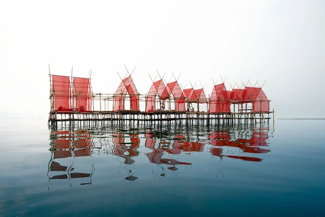 Angsila Oyster Scaffolding Pavilion / CHAT Architects - Drawings, Pavilion