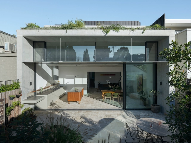 Hidden Garden House / Sam Crawford Architects - Exterior Photography, Houses, Patio, Door, Facade, Chair