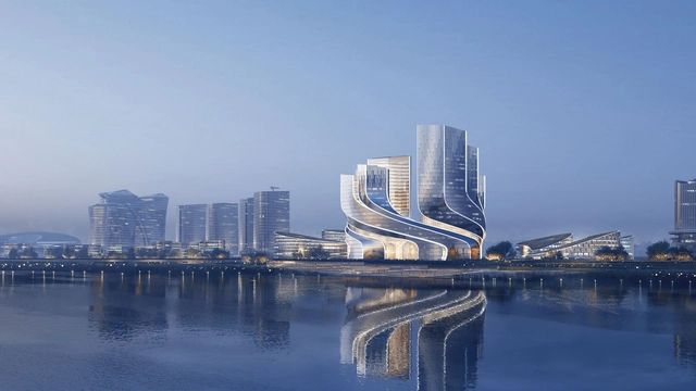Büro Ole Scheeren Wins Competition to Design New Swirling Headquarters for Tencent in Shenzhen - Featured Image