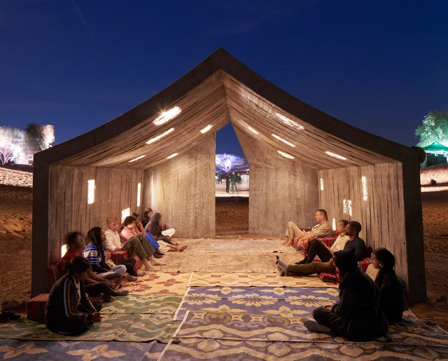 DAAR Presents "Concrete Tent" at Sharjah Architecture Triennial 2023 - Featured Image