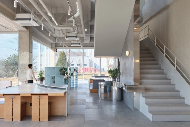 502 Coffee Roasters / stof. - Interior Photography, Coffee Shop Interiors, Kitchen, Stairs, Facade, Table, Countertop
