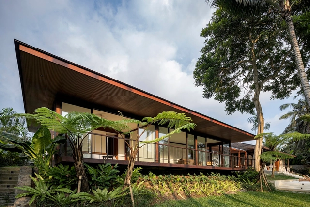 Casa Le Kawan / W+M Design Studio - Fotografia de Exterior, Casas, Jardim, Fachada