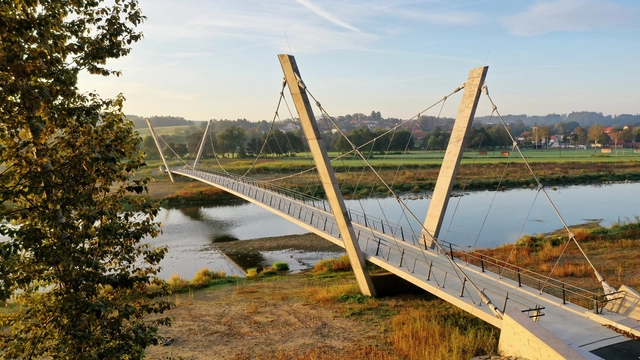 Becva River Bridge / Strasky, Husty a partneri (SHP) - Exterior Photography, Bridges 