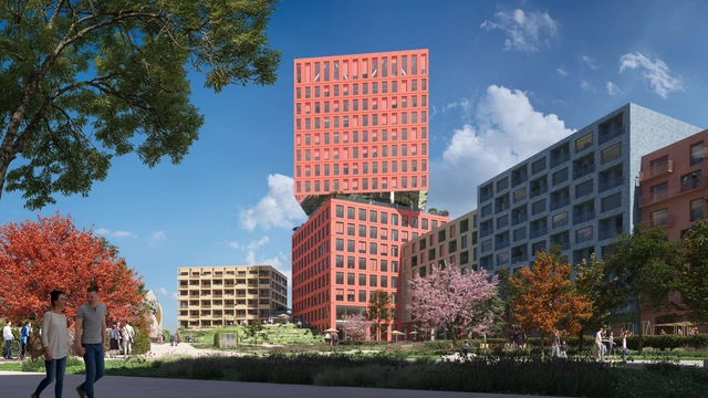 MVRDV y LOLA presentan "Grüne Mitte", un complejo de viviendas sociales participativas en Düsseldorf, Alemania - Imagen Principal