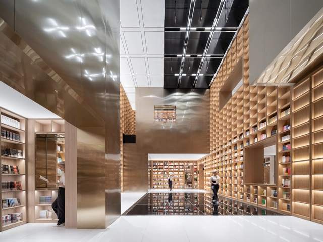 Shanghai Book City / Wutopia Lab - Interior Photography, Renovation, Facade, Beam